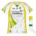 Donegal:
We're not a fan of this one, we have to admit. The Donegal second-choice shirt doesn't have enough green, and by having white and gold shorts the whole thing looks a bit tepid.