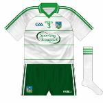 Limerick:
Just so that this wouldn't be identical to Fermanagh, we made the shorts the same colour as the darker green on the Sporting Limerick logo.