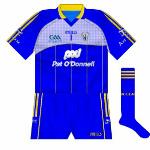 2009: 
Blue numbers and GAA 125 logo.