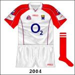 For the league clash at home to Westmeath, the footballers now used a version with the O2 logo in navy.