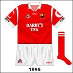 Possibly harking back to the big 'C' on the front of the old blue and saffron jerseys of the early 20th century, Cork now had them on the sleeves.
