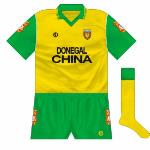 1994:
Donegal China took over as sponsors.