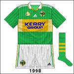 Eventually, the GAA relented and allowed the adidas logo to appear on the on-field gear. This version was seen in the All-Ireland semi-final loss to Kildare.