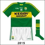 For the first time in a long while, the Kerry shirt didn't have a proper collar. Otherwise, the changes were fairly slight, the socks are a nice throwback to the 80s. Initially worn with a basic shorts design.
