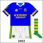 Change blue shirt with regular shorts, worn against Roscommon.