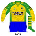 Kerry wore blue shirts and shorts against Offaly in 2005 and goalkeeper Diarmuid Murphy also swapped his shorts even though there was really no need.