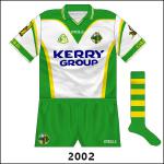...but it was also used in the 2002 league semi-final against the Royals, albeit with slightly different shorts. Kerry avenged the semi-final loss but the shirt was not worn by the seniors again.