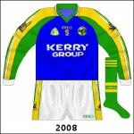 When Kerry met Donegal in the league in 2007, neither side changed jerseys, but the following year both did. Donegal wore the Ulster colours while Kerry lined out in blue jerseys that featured the sleeves of the regular top.