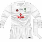 1998-2003:
Long-sleeved version of new, completely-white kit.
