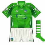 2007:
While the overall design was unchanged, one slight alteration to the Limerick kit was that the neck was now a larger 'v'. In 2007 Limerick reached their first All-Ireland hurling final for 11 years only to lose to Kilkenny.