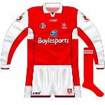 2004-05:
For the league game against Wicklow in February, Louth appeared with the 'proper' Boylesports logo on the long-sleeved shirts.