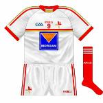 2013-:
Revealed along with the new red shirt, this is one of the best things O'Neills have done in recent times for our money, though the sponsor intrudes slightly.