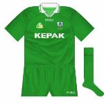 2002:
When Meath were drawn with Donegal in the 2002 championship, the counties' colours were deemed to clash. As their change kits would also have done so, it was ruled that provincial colours would be worn, as in the 1990 All-Ireland semi-final.