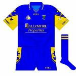 2001:
Third different GK jersey used in '01 championship, worn against Galway in the All-Ireland quarter-final. It had the same sleeves as the outfield jersey.