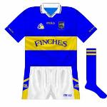 2001:
Designer Louise Kennedy was responsible for the new jersey brought out in 2001, though the only real changes were the simplification of the sleeves. Still, helped them to win the All-Ireland. 