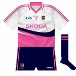 2012:
Not techincally a Tipp change jersey as the navy is still the choice when clashes arise, but this was worn in an exhibition match against a Munster side to raise money for fighting breast cancer.