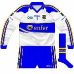 2010:
As well as the GAA logo losing the 125th anniversary references, Cummins was seen lining out in a slightly different style of shorts in 2010.