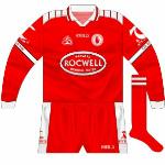 2004-07:
Long-sleeved version of the change kit, used against Monaghan in the league in 2006 and also in that year's McKenna Cup final against the same opposition.