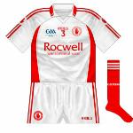2009:
When Tyrone played Derry in the Ulster championship in 2009, a different set of white shorts were used, a design described by O'Neills as the Liffey range.