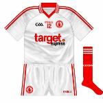 2011:
While the Tyrone footballers did not meet Derry in championship in 2011, the hurlers did, and wore all-white.