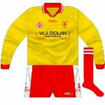 2001-04:
Little change to goalkeeper shirt during this period, bar the length of the sleeves. A plain yellow/gold design, with the same collar as the outfield shirt.