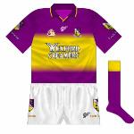 2003:
Gaelic Gear has also employed a fading effect on the shorts, but these were soon jettisoned in favour of a plainer style.