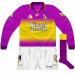 2004-05:
As with their tenure in Fermanagh, Gaelic Gear were very inconsistent with their output. The shade of purple used in 2004 was veering towards pink/