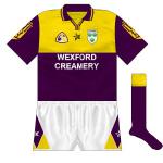 1995:
Counties now had to include the GAA logo and the collar was also changed while a new shorts style was introduced.