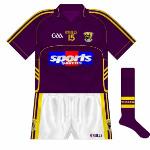 2010: 
For games against Clare and Antrim, a purple version of the home jersey was used in 2010, with the white kit now solely used by the goalkeeper.