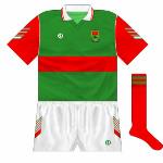 1991:
Red sleeves was the most noticeable change, with O'Neills also adding a stripe pattern which featured on many counties' jerseys.