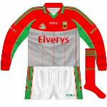 2006:
Red-cuffed version worn against Dublin in All-Ireland semi-final.